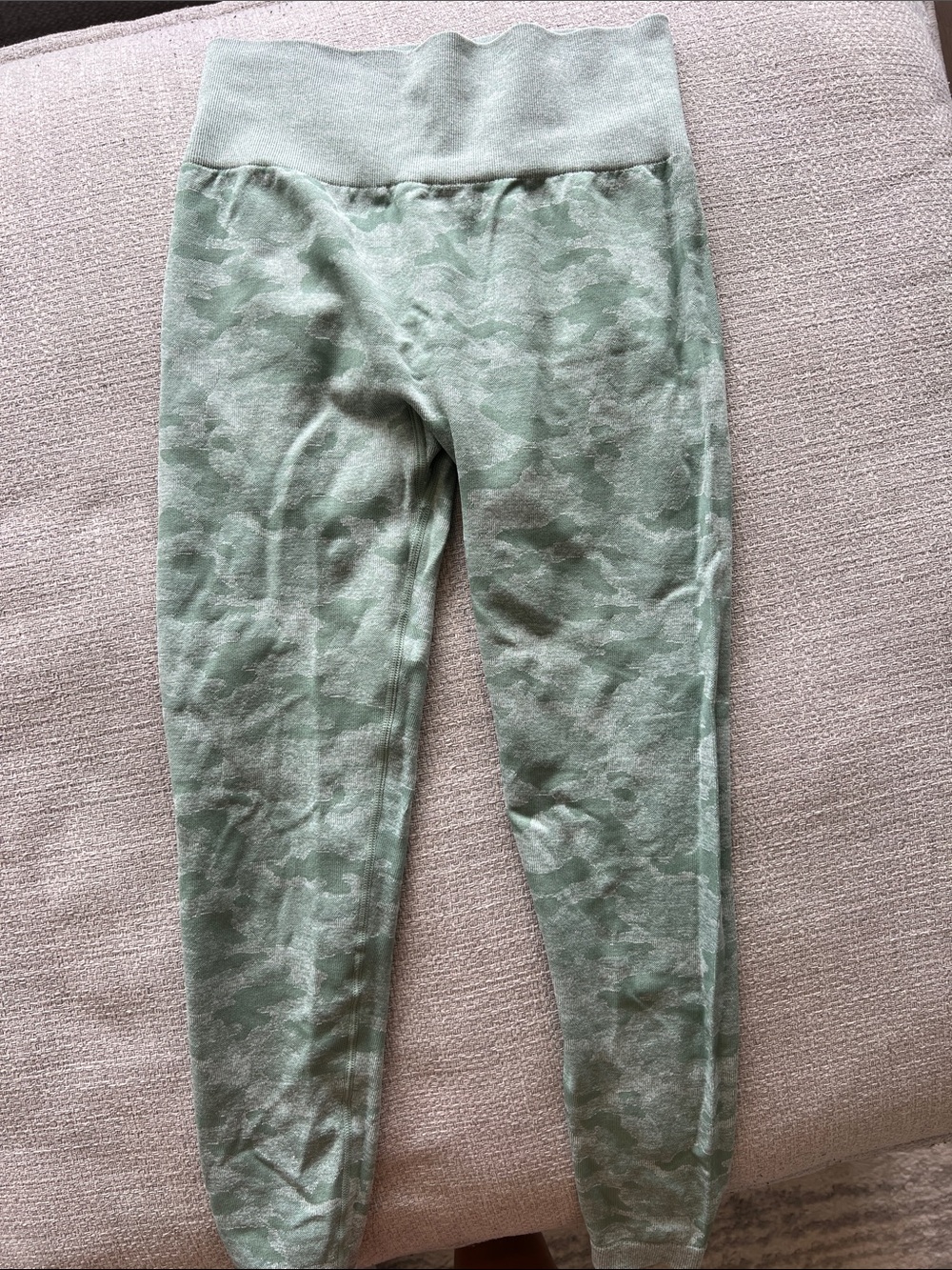 Womens Green Camo Jogger Pants